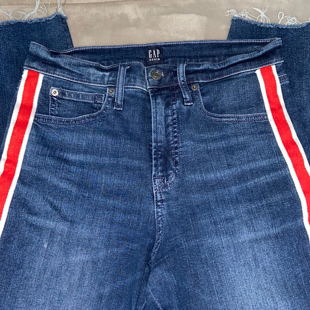 Gap “true skinny” jeans.